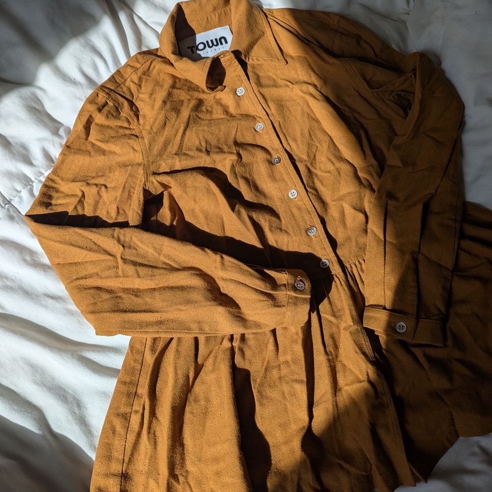 Town Clothes Rust Button-Up Shirt